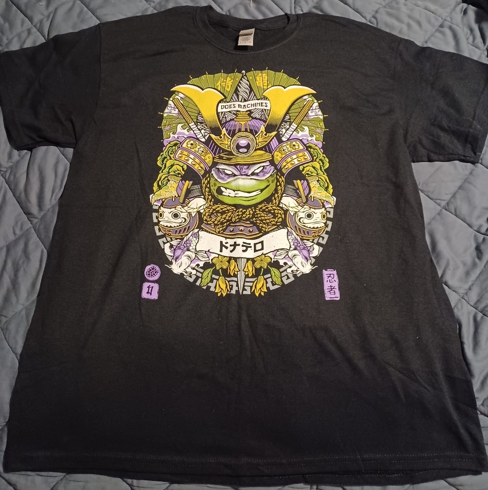 Teenage Mutant Ninja Turtles Donatello large black Shirt NEW Once Upon a Tee